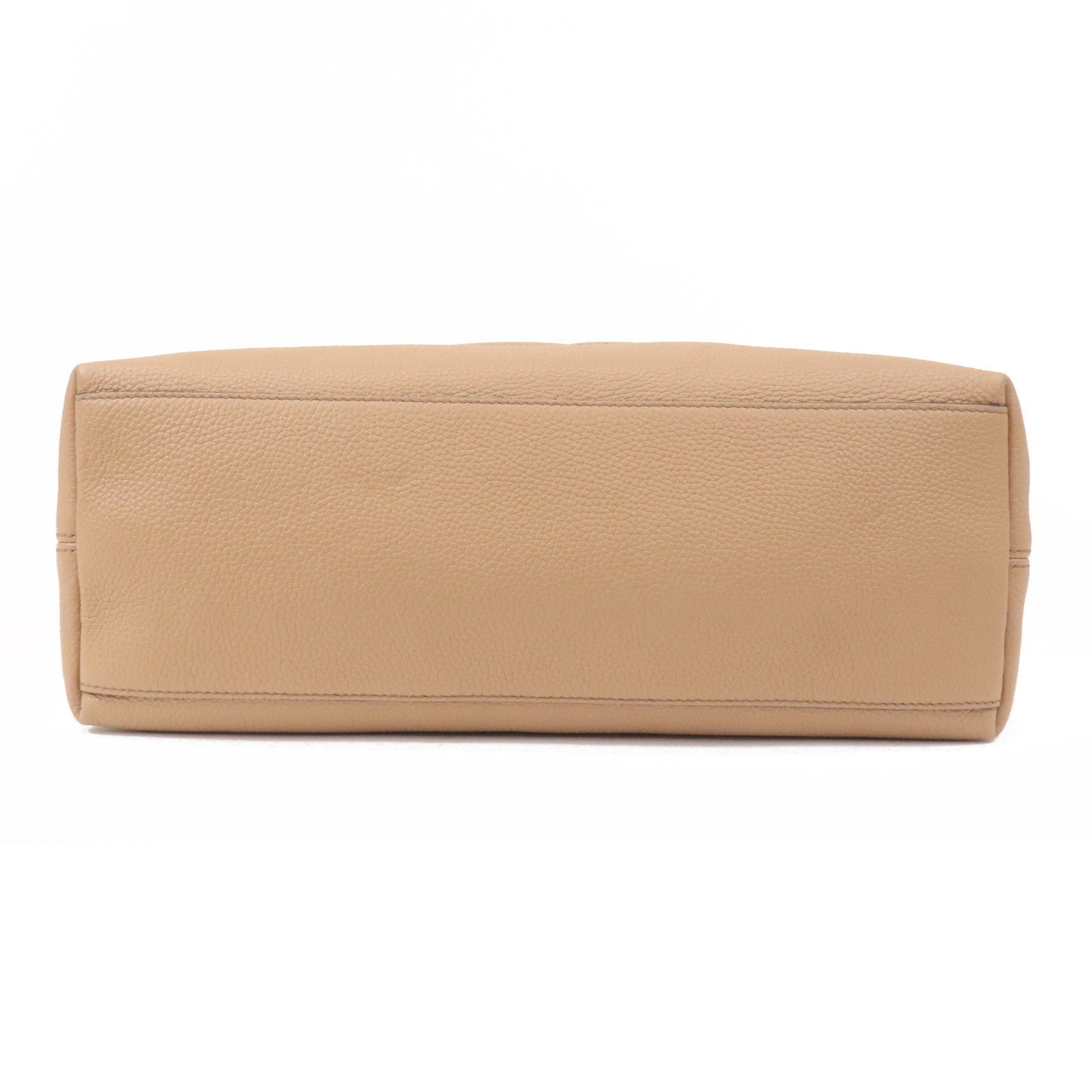 GUCCI SOHO Interlocking G Leather Chain Shoulder Bag Beige 536196