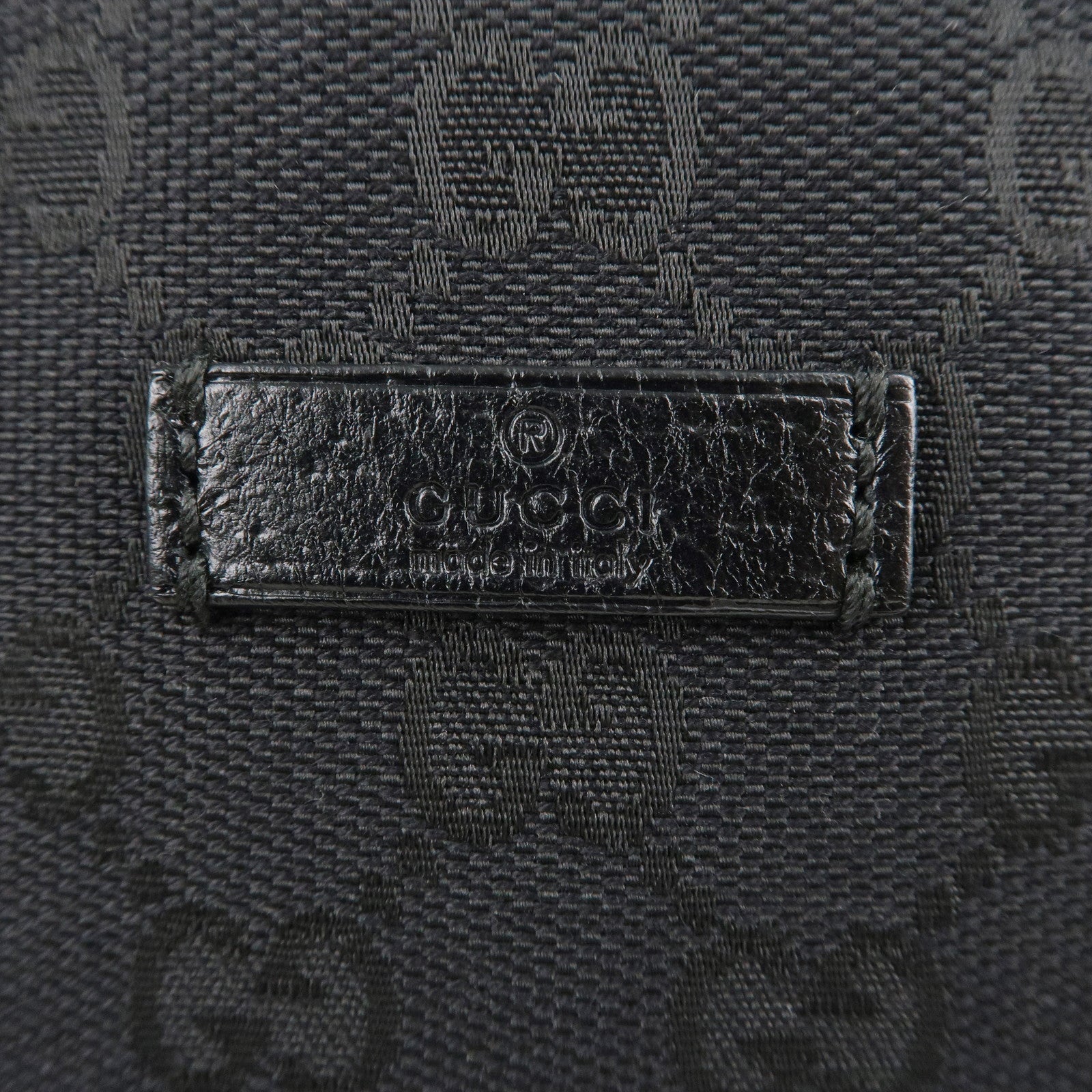 Authentic GUCCI GG Canvas Leather Crossbody Shoulder Bag Black 114273 Used F/S
