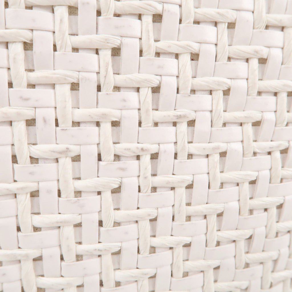 Prada Canapa Straw Canvas 2Way Bag Shoulder Bag White 1BG155
