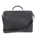 FENDI Selleria Leather Peekaboo Leather 2WAY Bag Black 7VA388