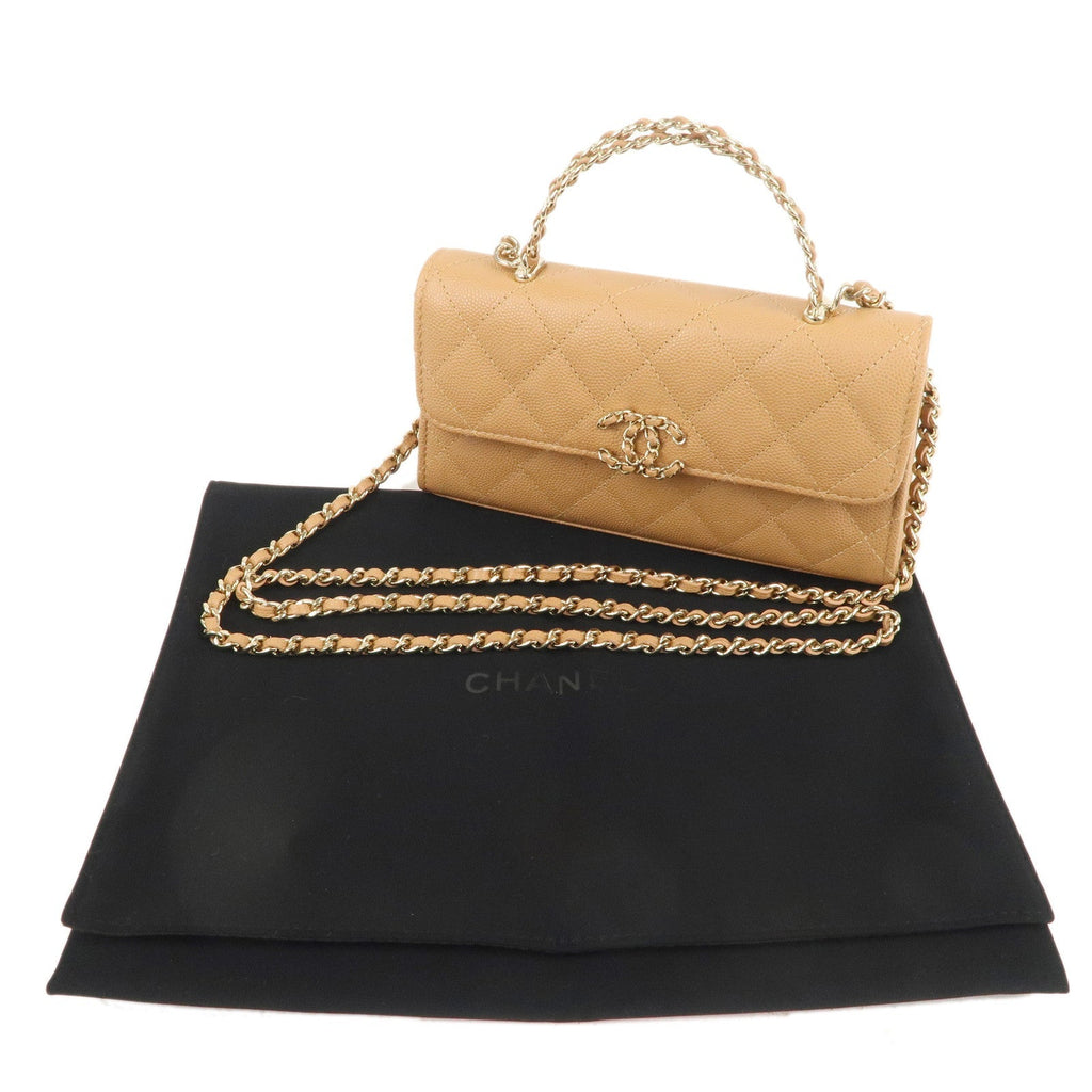 CHANEL Matelasse Caviar Skin Flap Phone Case Shoulder Bag AP3238