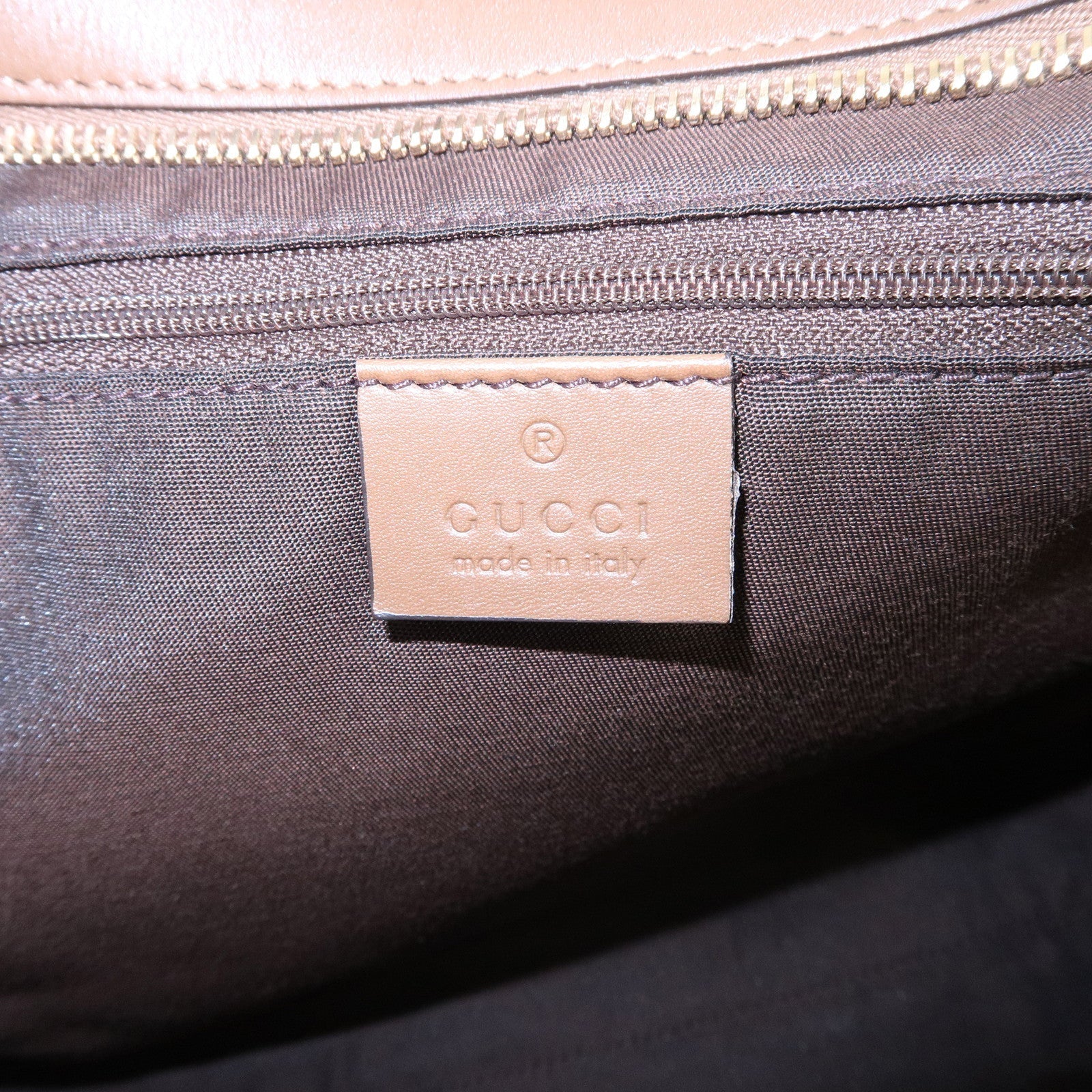 GUCCI GG Supreme Leather 2WAY Tote Bag Beige Brown 388929