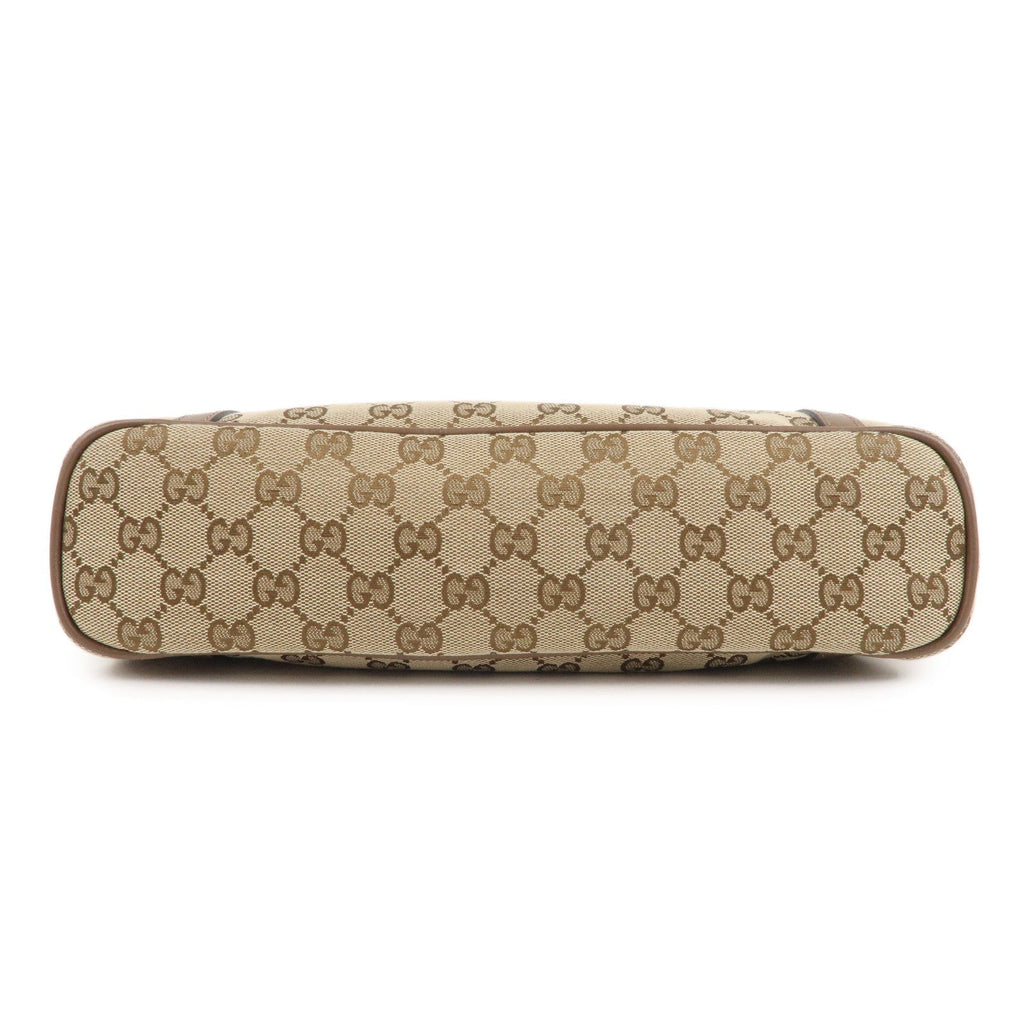GUCCI GG Supreme Leather 2WAY Tote Bag Beige Brown 388929