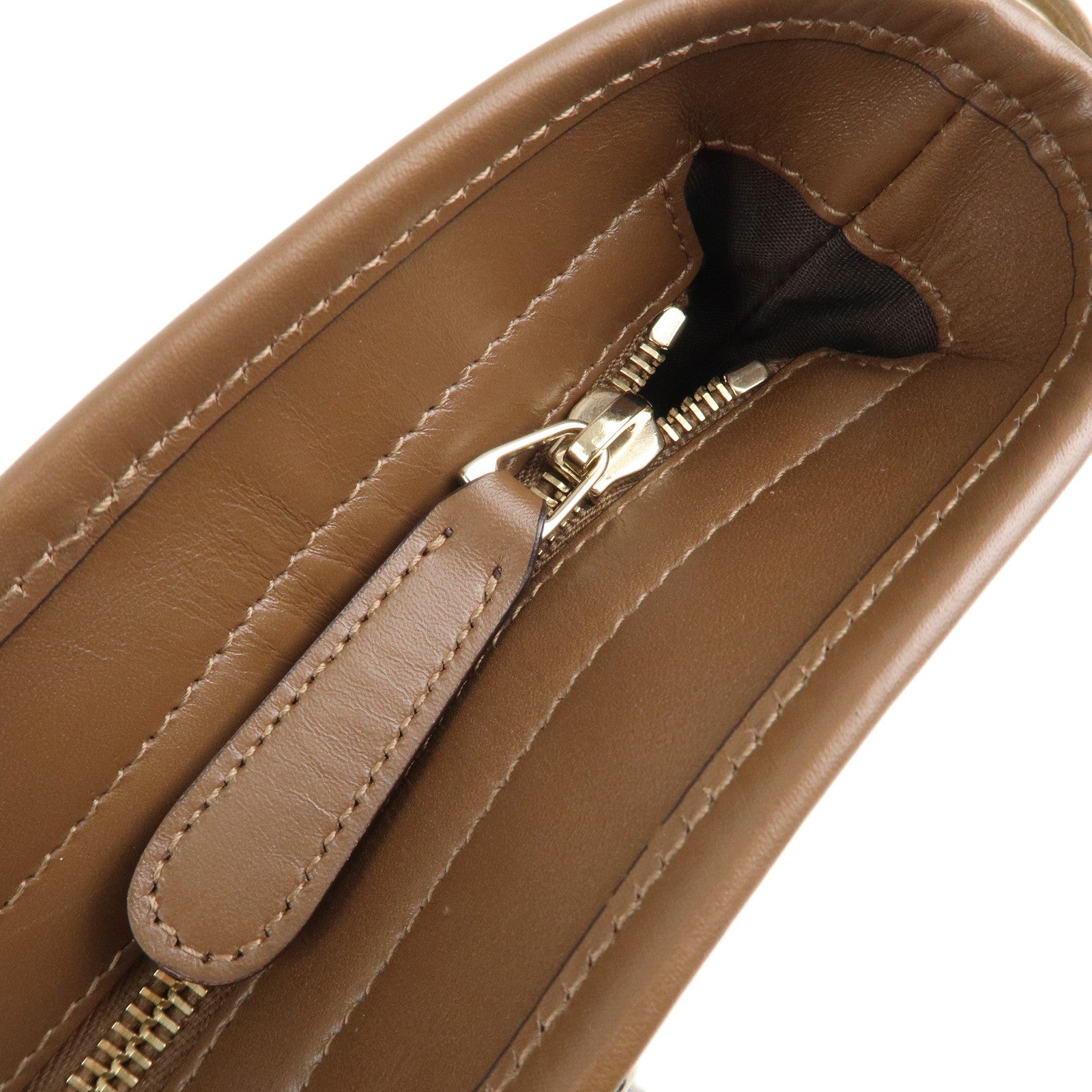 GUCCI GG Supreme Leather 2WAY Tote Bag Beige Brown 388929