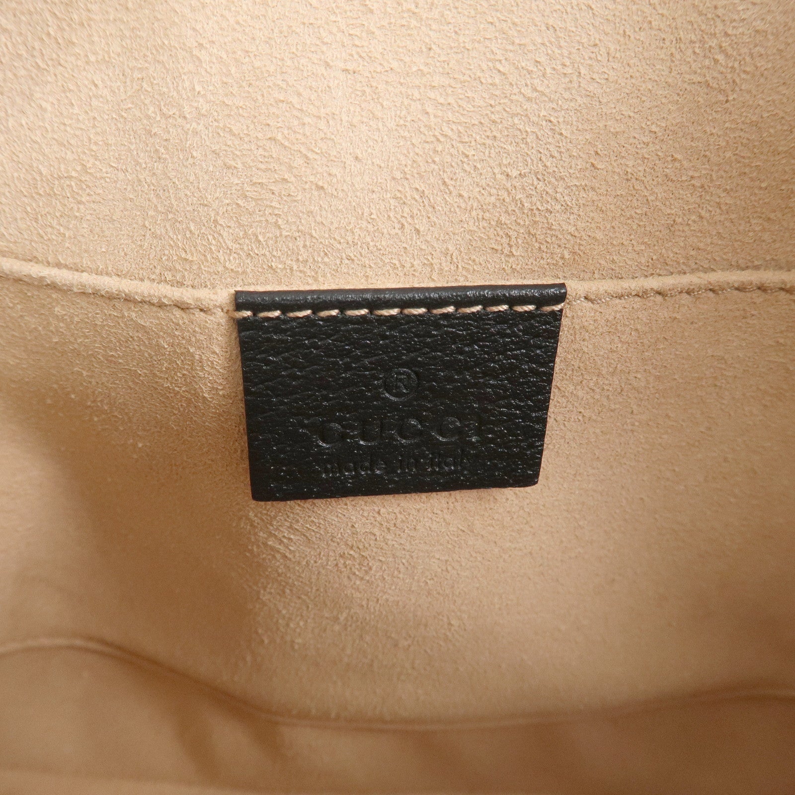 GUCCI Ophidia GG Supreme Leather Shoulder Bag Black 499621