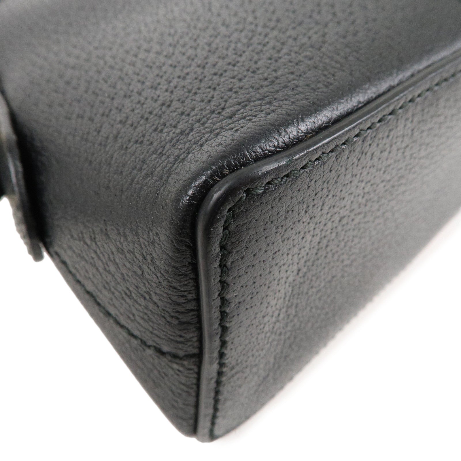 GUCCI Ophidia GG Supreme Leather Shoulder Bag Black 499621