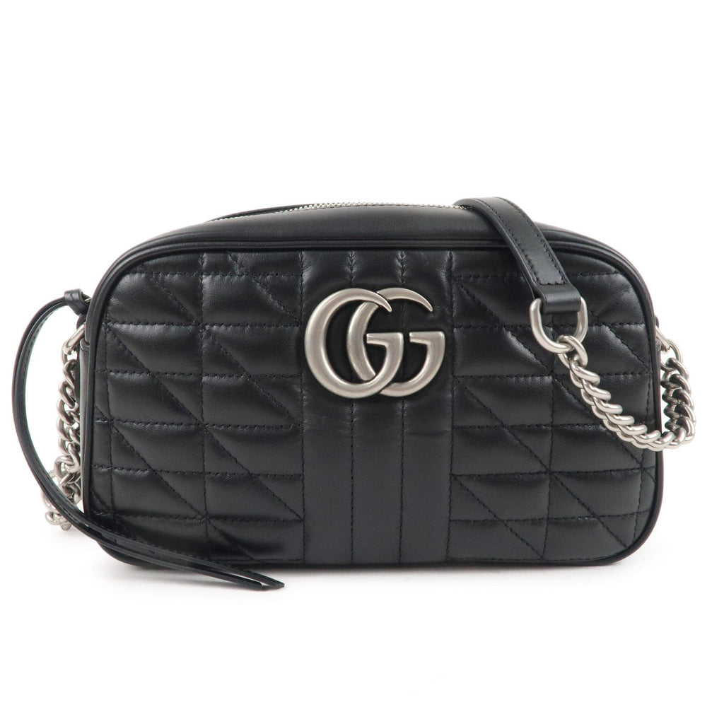 CHANEL Triple Coco Chain Caviar Skin Chain Tote Bag Black A03675
