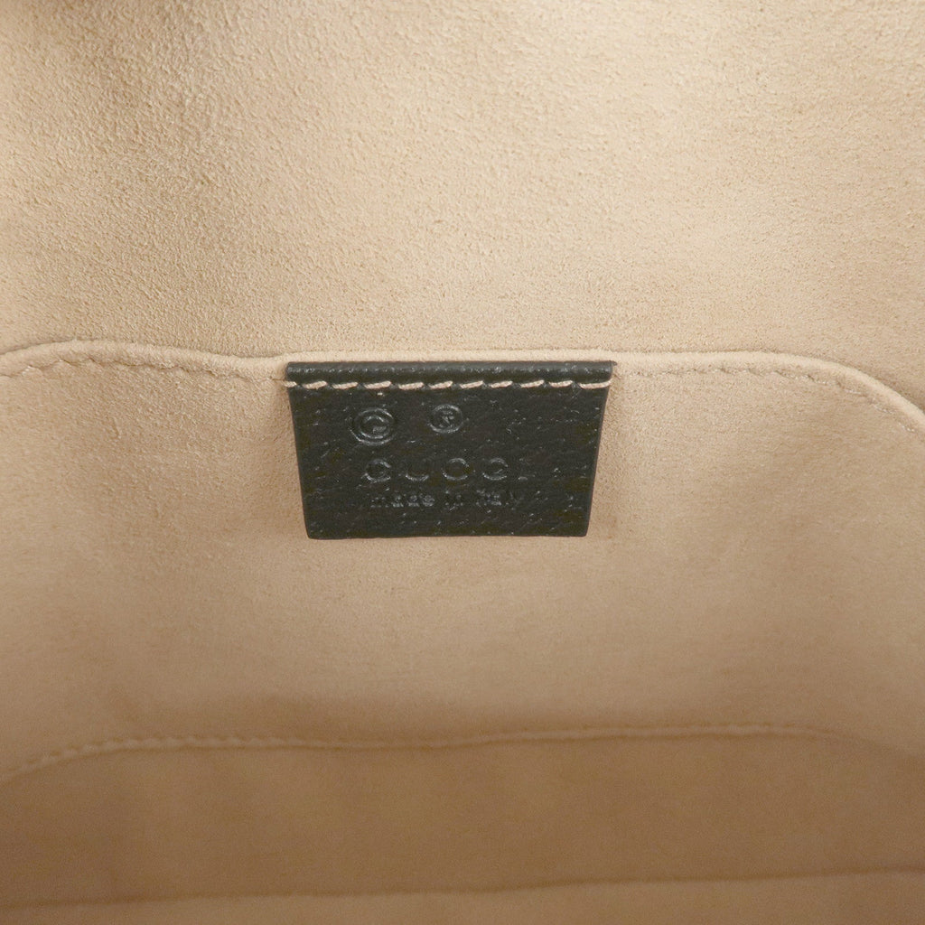 GUCCI Ophidia Leather Cross Body Shoulder Bag Black 719881
