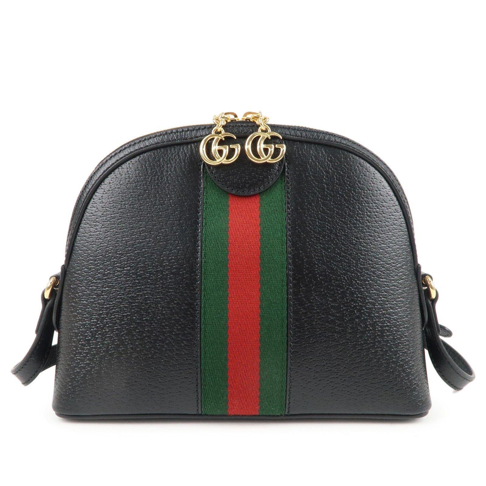 GUCCI Ophidia Leather Cross Body Shoulder Bag Black 719881
