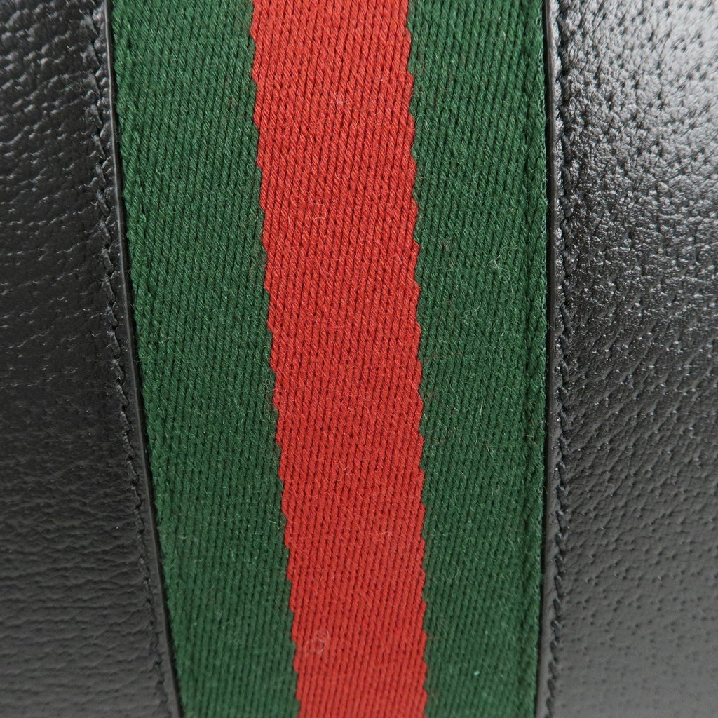 GUCCI Ophidia Leather Cross Body Shoulder Bag Black 719881