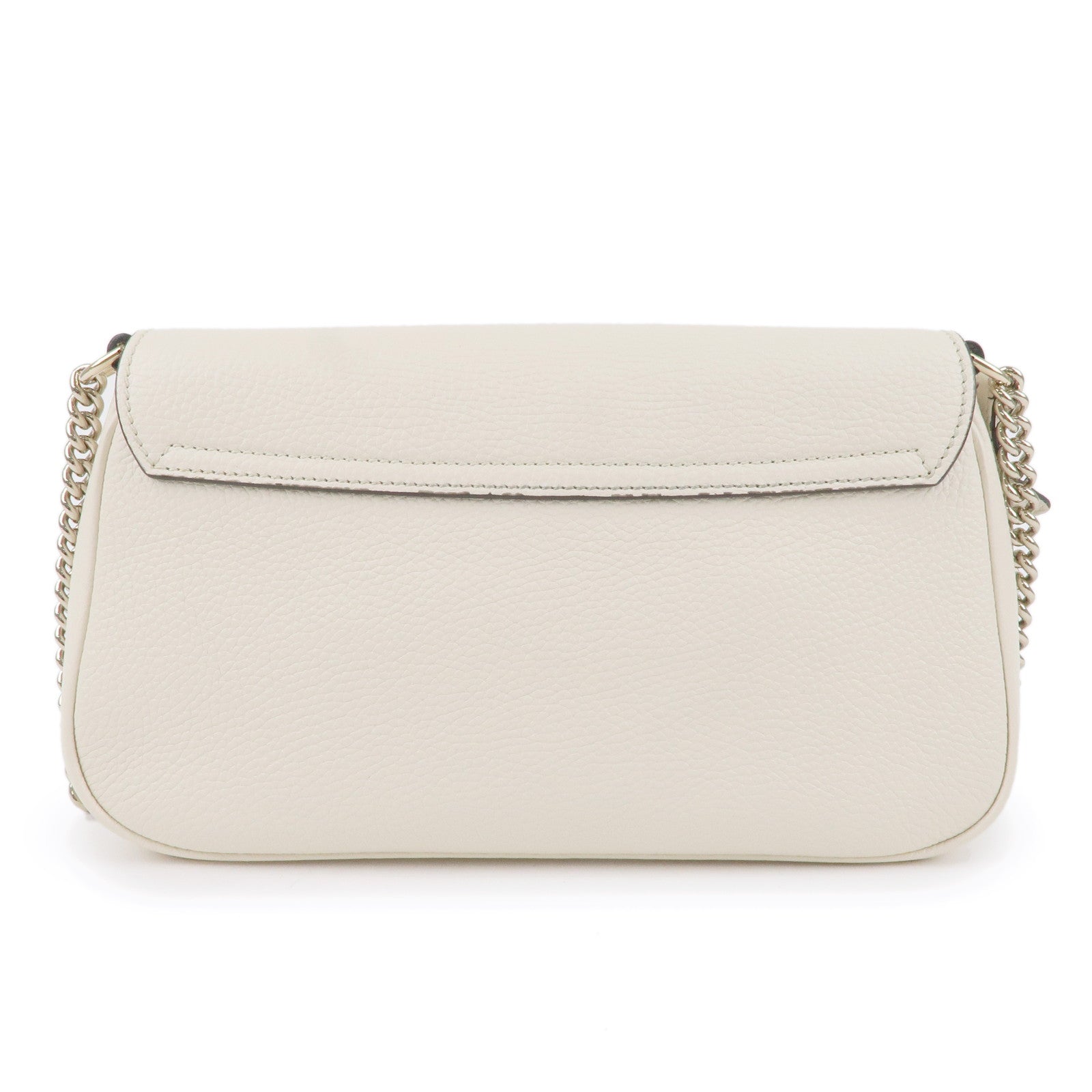 GUCCI SOHO Leather Chain Shoulder Bag Crossbody Bag Ivory 536224
