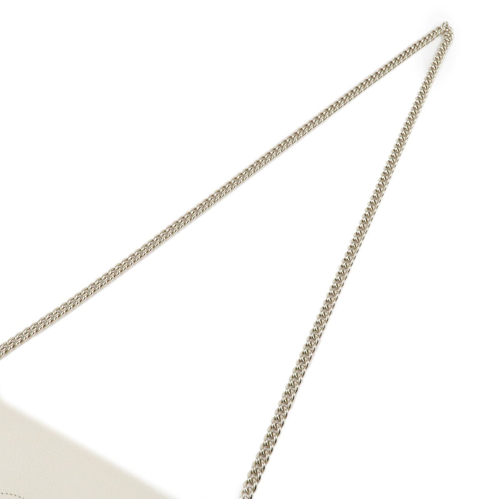 GUCCI SOHO Leather Chain Shoulder Bag Crossbody Bag Ivory 536224