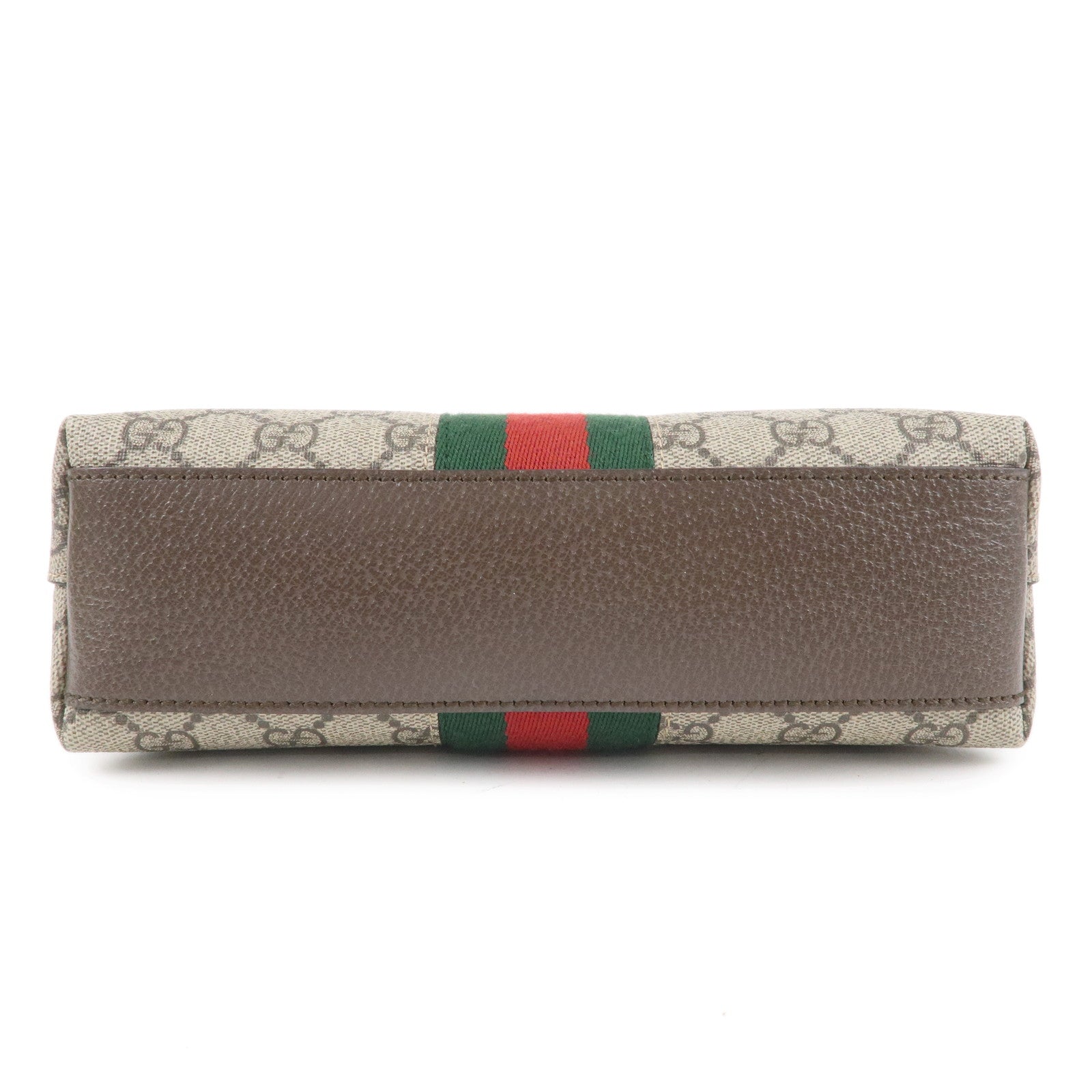 GUCCI Ophidia GG Supreme Leather Shoulder Bag Beige Brown 499621