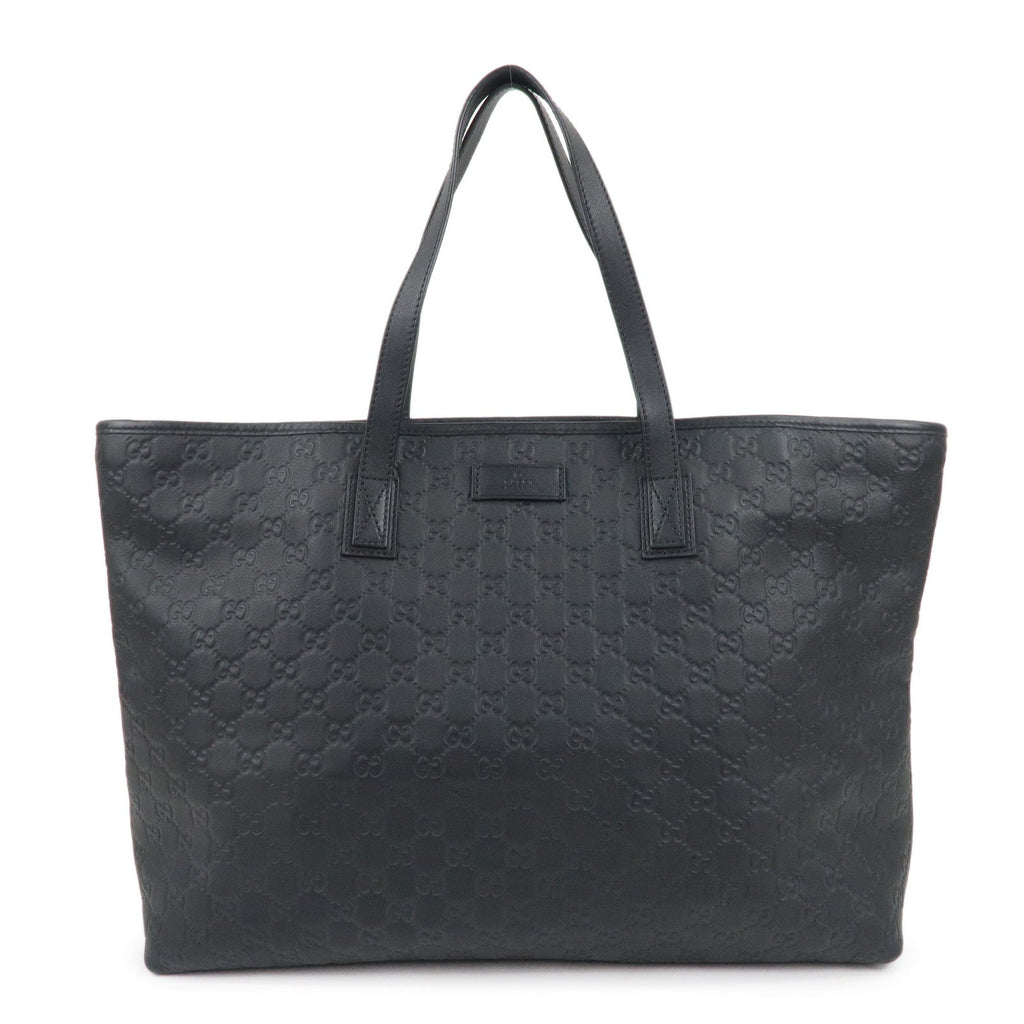 GUCCI Guccissima Leather Tote Bag Shoulder Bag Black 211120