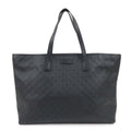 GUCCI Guccissima Leather Tote Bag Shoulder Bag Black 211120