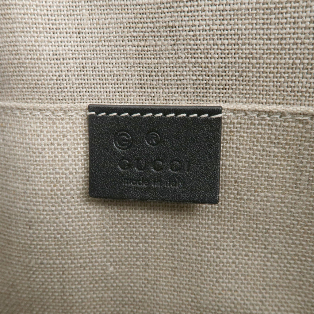 GUCCI Micro Guccissima Leather 2Way Shoulder Bag Black 449654