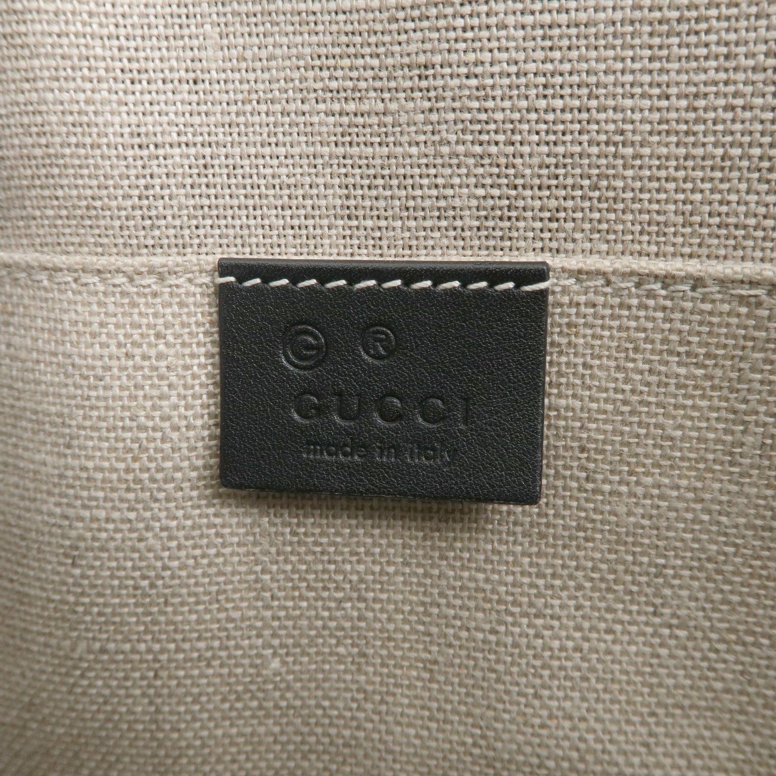 GUCCI Micro Guccissima Leather 2Way Shoulder Bag Black 449654