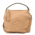 GUCCI SOHO Leather 2Way Shoulder Bag Hand Bag Beige 536194