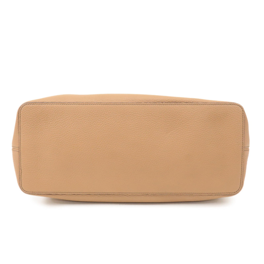GUCCI SOHO Leather 2Way Shoulder Bag Hand Bag Beige 536194