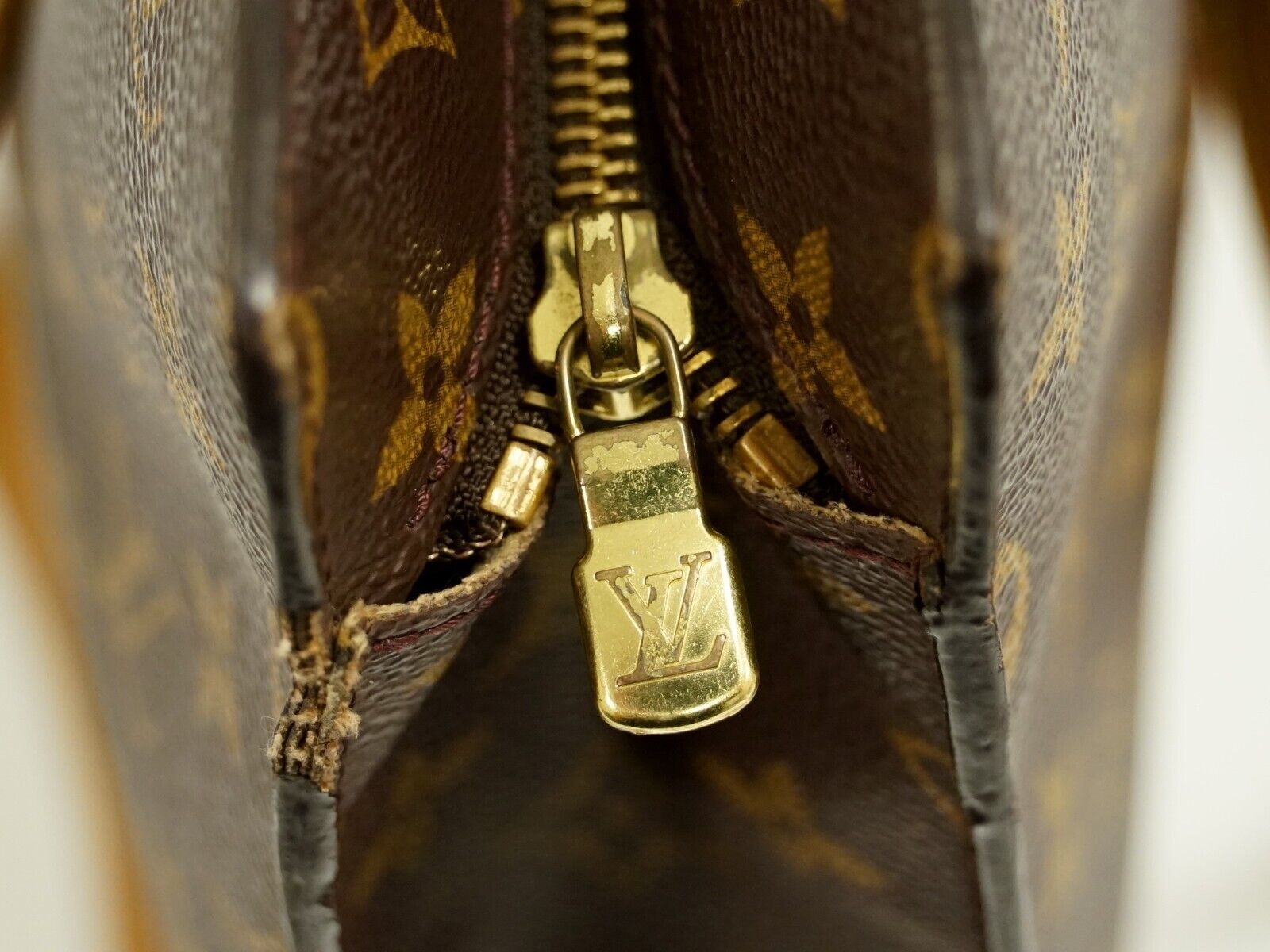 Louis Vuitton Brown Leather Babylone handbag bag