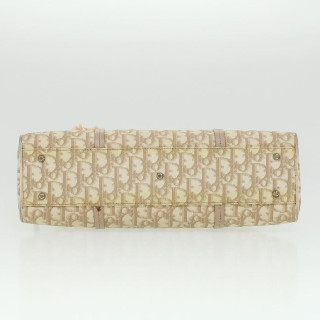CHRISTIAN DIOR trotter romantic Flower Shoulder Bag Beige 03-BO-1025 Auth 37747