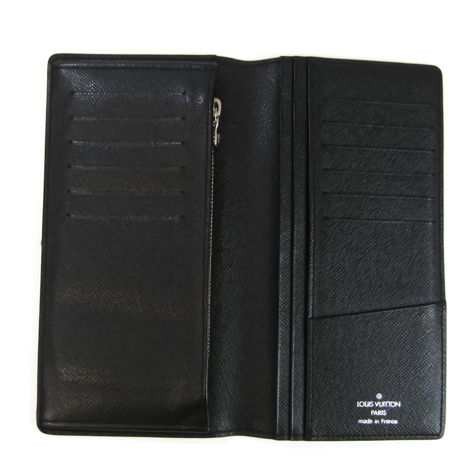 Louis Vuitton Black Canvas Portefeuille Brazza wallet accessories