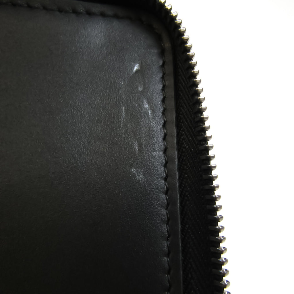 Louis Vuitton Black Leather Zippy organizer wallet accessories