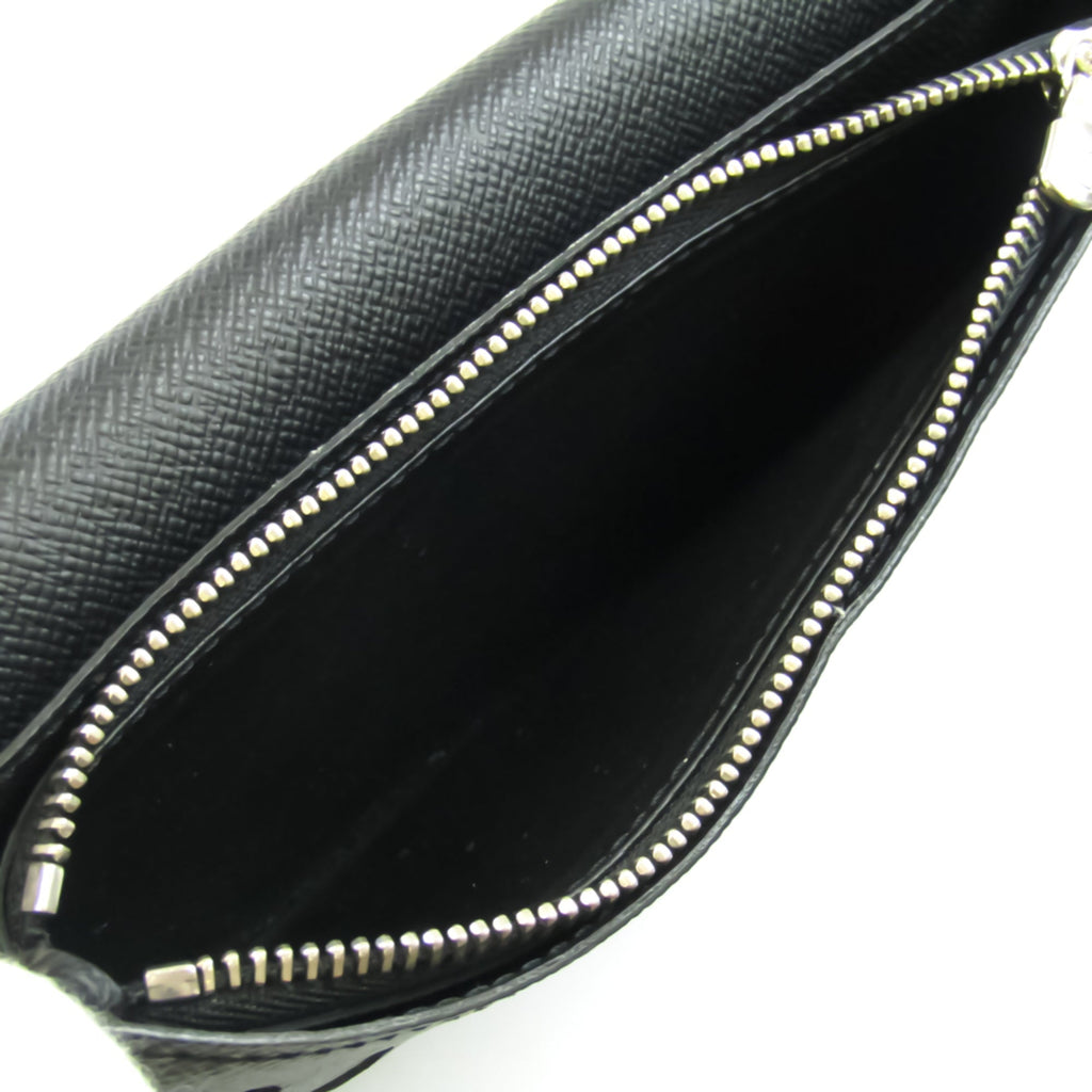 Louis Vuitton Black Leather Portefeuille Brazza wallet accessories