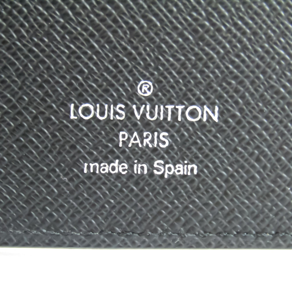 Louis Vuitton Black Leather Portefeuille Brazza wallet accessories