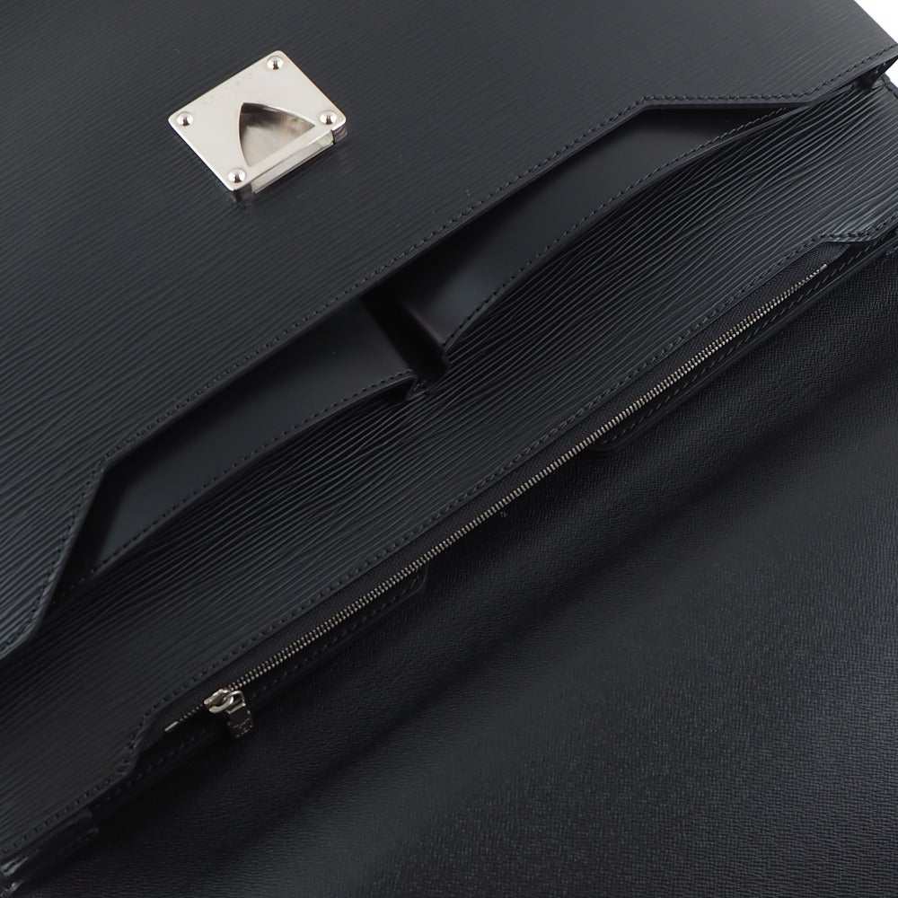 Louis Vuitton Black Leather Robusto handbag bag