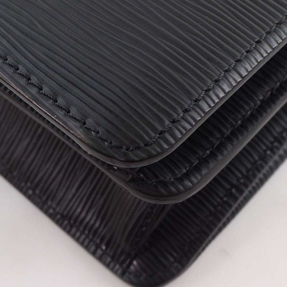 Louis Vuitton Black Leather Robusto handbag bag