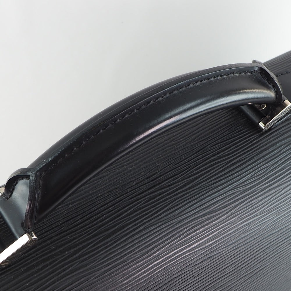 Louis Vuitton Black Leather Robusto handbag bag