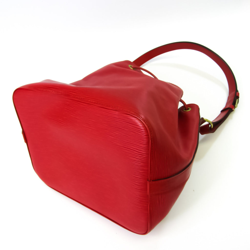 Louis Vuitton Red Leather Petit Noe shopper bag