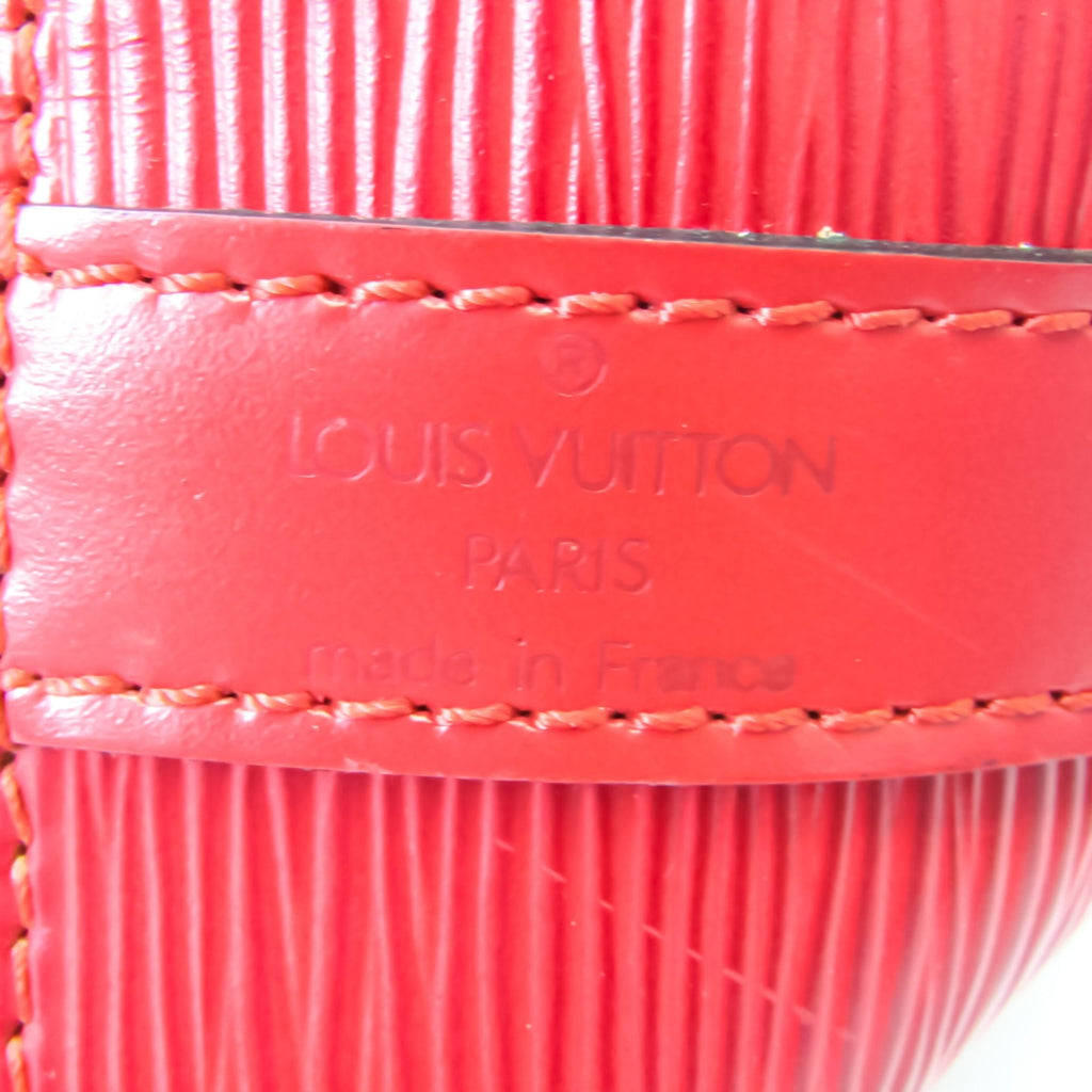 Louis Vuitton Red Leather Petit Noe shopper bag