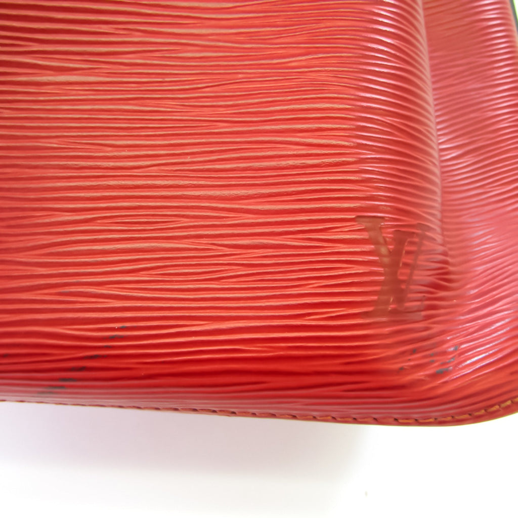 Louis Vuitton Red Leather Petit Noe shopper bag