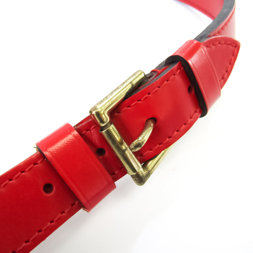 Louis Vuitton Red Leather Petit Noe shopper bag