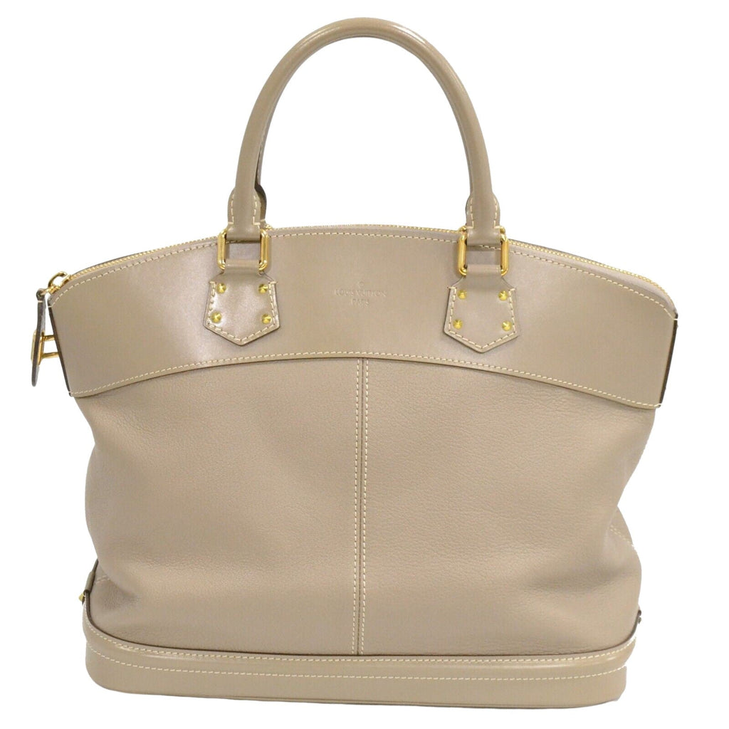 Louis Vuitton Beige Leather Lockit handbag bag