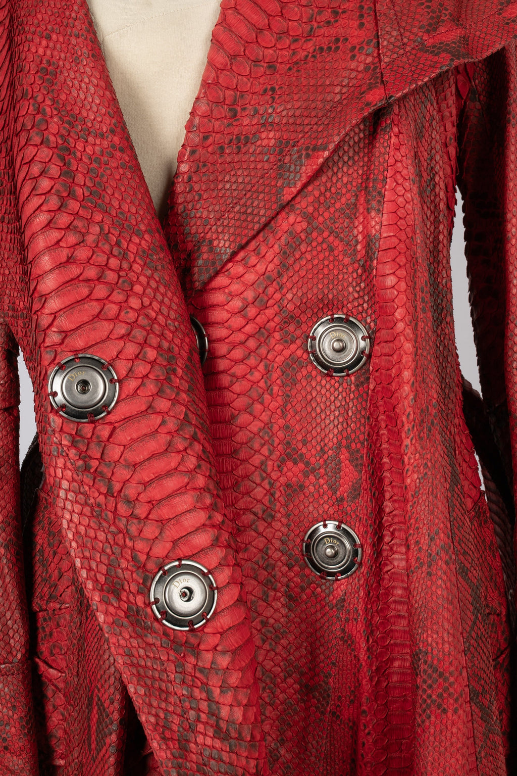 Manteau en python Dior