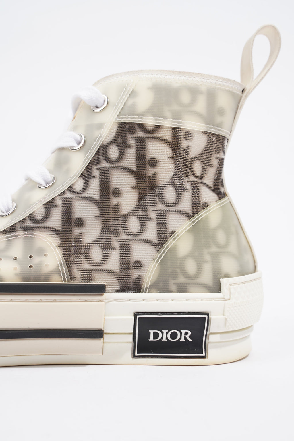 Christian Dior B23 Hightops Grey Oblique Canvas EU 38 UK 5