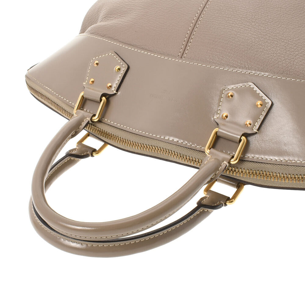 Louis Vuitton Beige Leather Lockit handbag bag