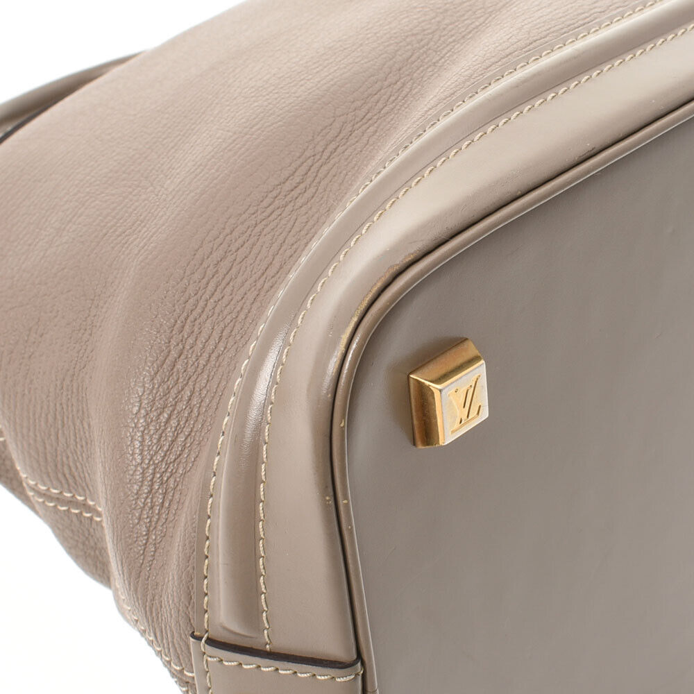 Louis Vuitton Beige Leather Lockit handbag bag
