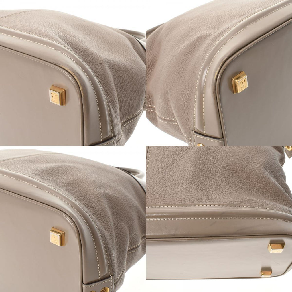 Louis Vuitton Beige Leather Lockit handbag bag
