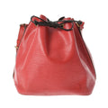 Louis Vuitton Red Leather Noe shoulder bag