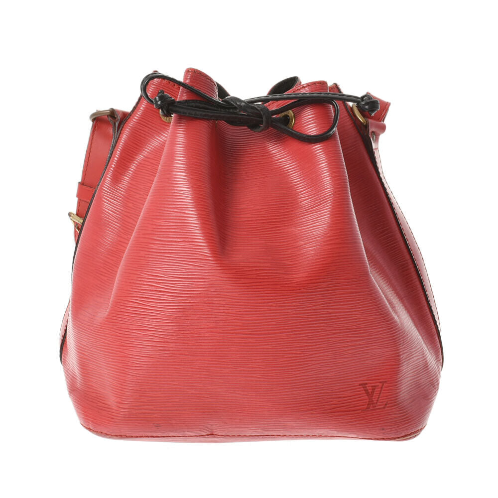 Louis Vuitton Red Leather Noe shoulder bag