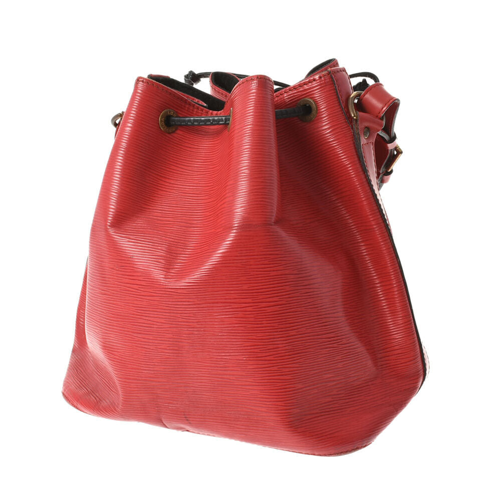 Louis Vuitton Red Leather Noe shoulder bag