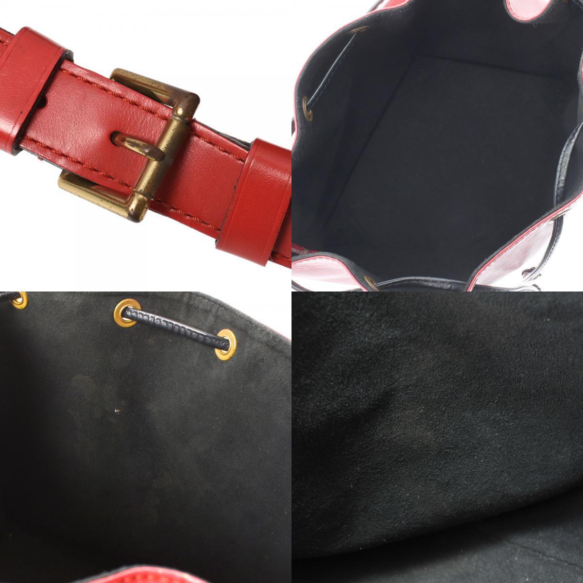 Louis Vuitton Red Leather Noe shoulder bag