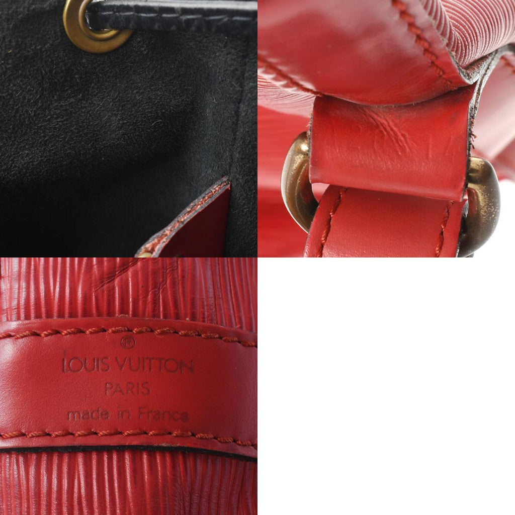 Louis Vuitton Red Leather Noe shoulder bag