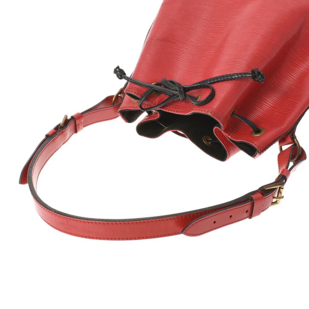 Louis Vuitton Red Leather Noe shoulder bag