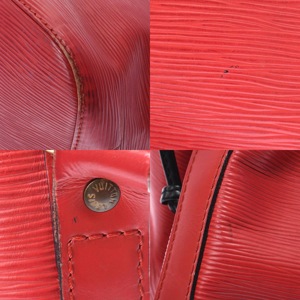 Louis Vuitton Red Leather Noe shoulder bag