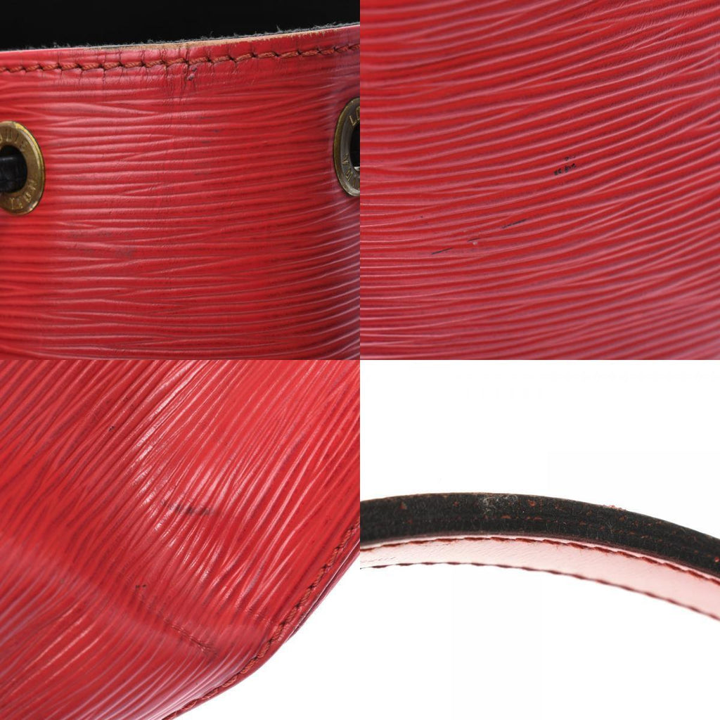 Louis Vuitton Red Leather Noe shoulder bag